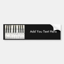 Notes de clavier et de musique de piano autocollants pour voiture