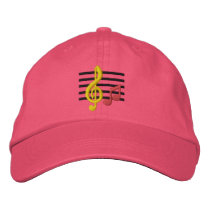 Notes de musique casquettes brodées