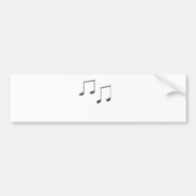 NOTES EN VERRE DE MUSIQUE AUTOCOLLANTS POUR VOITURE