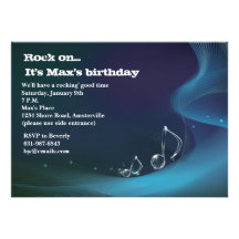 Notes glacées - invitation de fête d'anniversaire