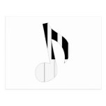 Notes musicales cartes postales