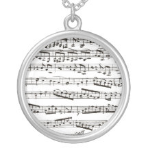 Notes musicales noires et blanches bijouterie personnalisée