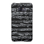 Notes noires et blanches de musique étui galaxy s2