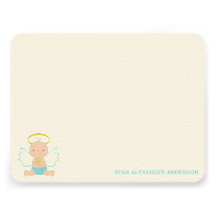 Notes plates faites sur commande de Merci de bébé  Cartons D'invitation