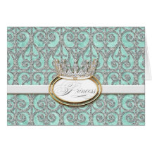 Notes royales de Merci de bébé de princesse Crown Carte