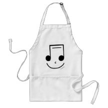 Notes souriantes tablier