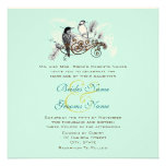 Notes vintages de blanc de faire-part de mariage d