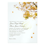 Notre arbre dans des invitations de mariage de aut