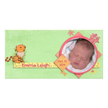Notre bébé carte avec photo