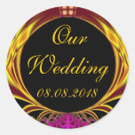 Notre mariage - faites gagner la date autocollants
