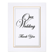 Notre mariage/Merci Invitations Personnalisées