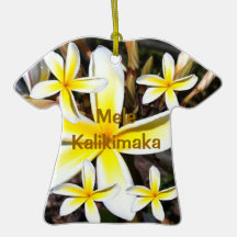 Notre Plumeria tropical de premier Noël Ornements De Noël