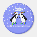 Notre premier Noël ensemble 2009 (pingouins de GLB Magnets Pour Réfrigérateur