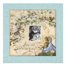 Notre princesse de féerie, invitation de douche de