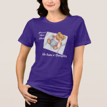 Nounours couvrant - rose - nouvelle maman de fille t-shirt