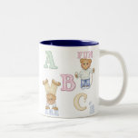 Nounours d'amusement d'alphabet mug à café