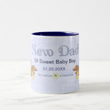 Nounours de rampement - nouveau papa de garçon - p tasse