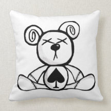 Nounours nocifs - ours de costume de carte - pelle oreillers