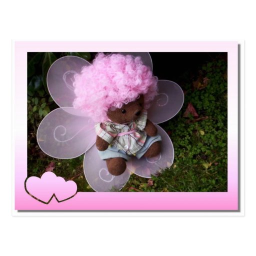 Nounours rose cartes postales