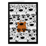 Nounours tordu cartes de vœux
