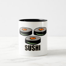 NOURRITURE DE SUSHI TASSE À CAFÉ