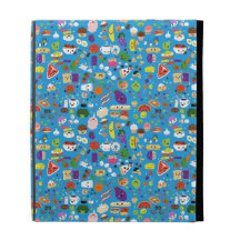 Nourriture heureuse coque folio iPad