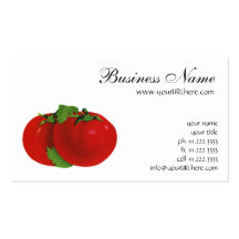 Nourriture vintage, fruits, légumes, tomate mûre r modèles de cartes de visite