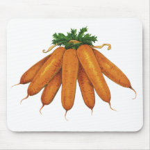 Nourriture vintage, légumes ; Groupe de carottes o Tapis De Souris