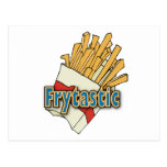 Nourritures d'ordure fantastiques de pommes frites cartes postales