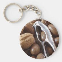 NOURRITURES NUTS PHOTOGRAP EN MÉTAL D'ARGENT DE CA PORTE-CLÉ