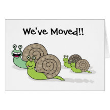Nous avons déplacé des escargots de Chambre Carte De Vœux