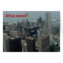 Nous nous sommes déplacés - à Chicago Cartes De Vœux