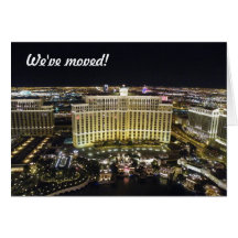 Nous nous sommes déplacés - à Las Vegas Carte De Vœux