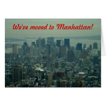 Nous nous sommes déplacés - à Manhattan Cartes De Vœux