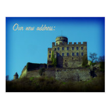 Nous nous sommes déplacés - carte médiévale de châ carte postale