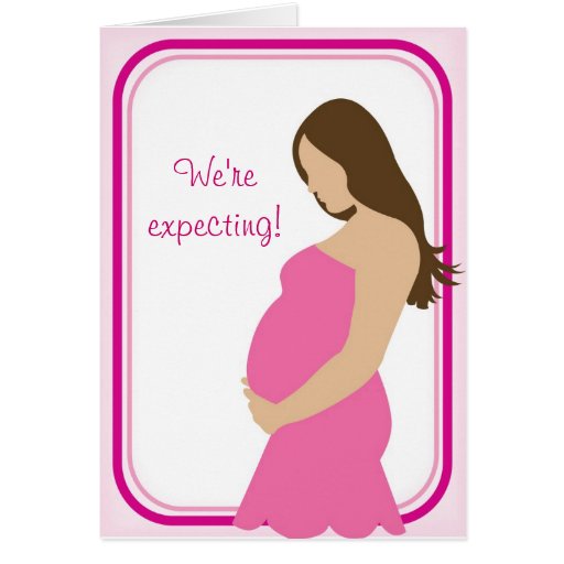 Nous prévoyons ! Ventre enceinte Carte