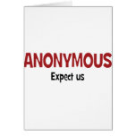 Nous sommes anonymes carte de vœux