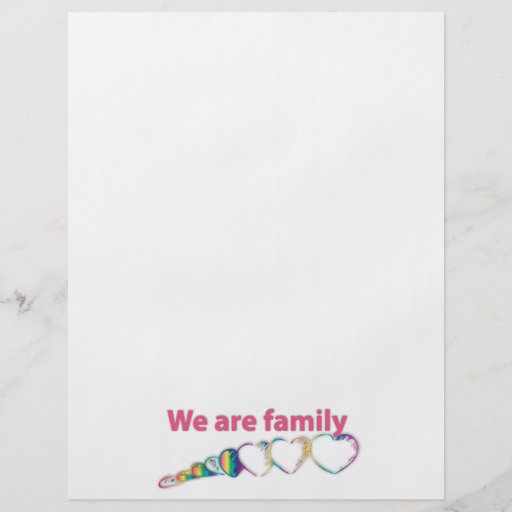 Nous sommes famille tract customisé