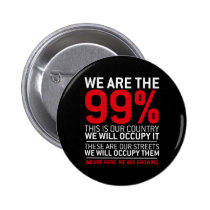 Nous sommes les 99% - 99 pour cent occupent Wall S badges publicitaires