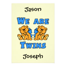 Nous sommes les jumeaux 1 invitation