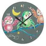 Nous trois hiboux horloges