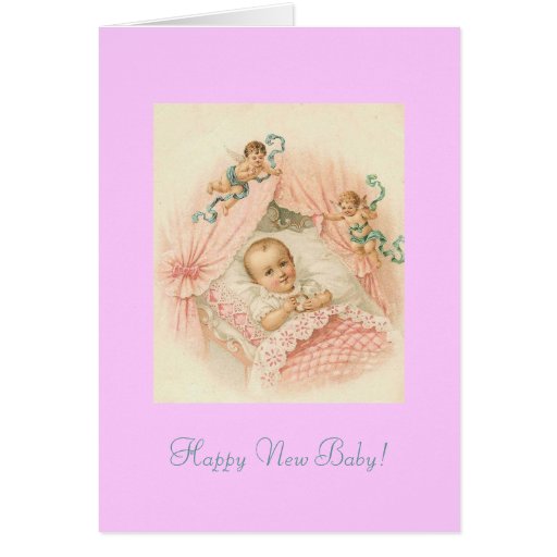 Nouveau bébé heureux ! carte de vœux