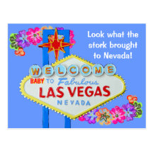 Nouveau bébé Las Vegas Carte Postale
