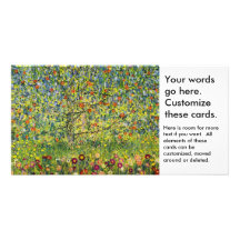 Nouveau d'art de peinture de Gustav Klimt le pommi Cartes Avec Photo