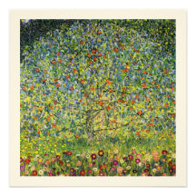 Nouveau d'art de peinture de Gustav Klimt le pommi Cartons D'invitation