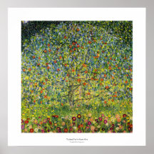 Nouveau d'art de peinture de Gustav Klimt le pommi Affiche