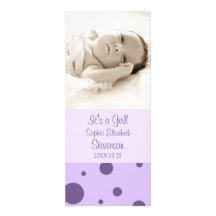 Nouveau faire-part de naissance de bébé de modèle 