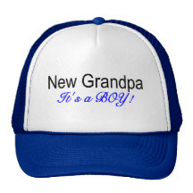 Nouveau grand-papa son un garçon casquettes de camionneur
