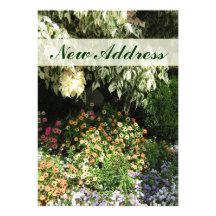 Nouveau jardin d'agrément d'adresse invitations personnalisables