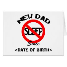 Nouveau papa personnalisé aucunes cartes de sommei